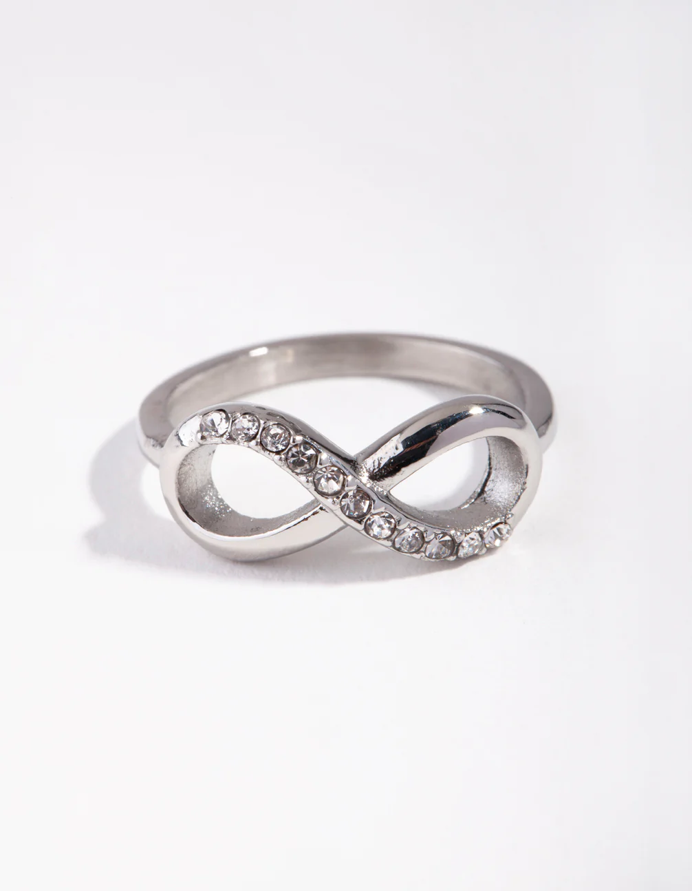 Silver Diamante Infinity Ring - Image 2