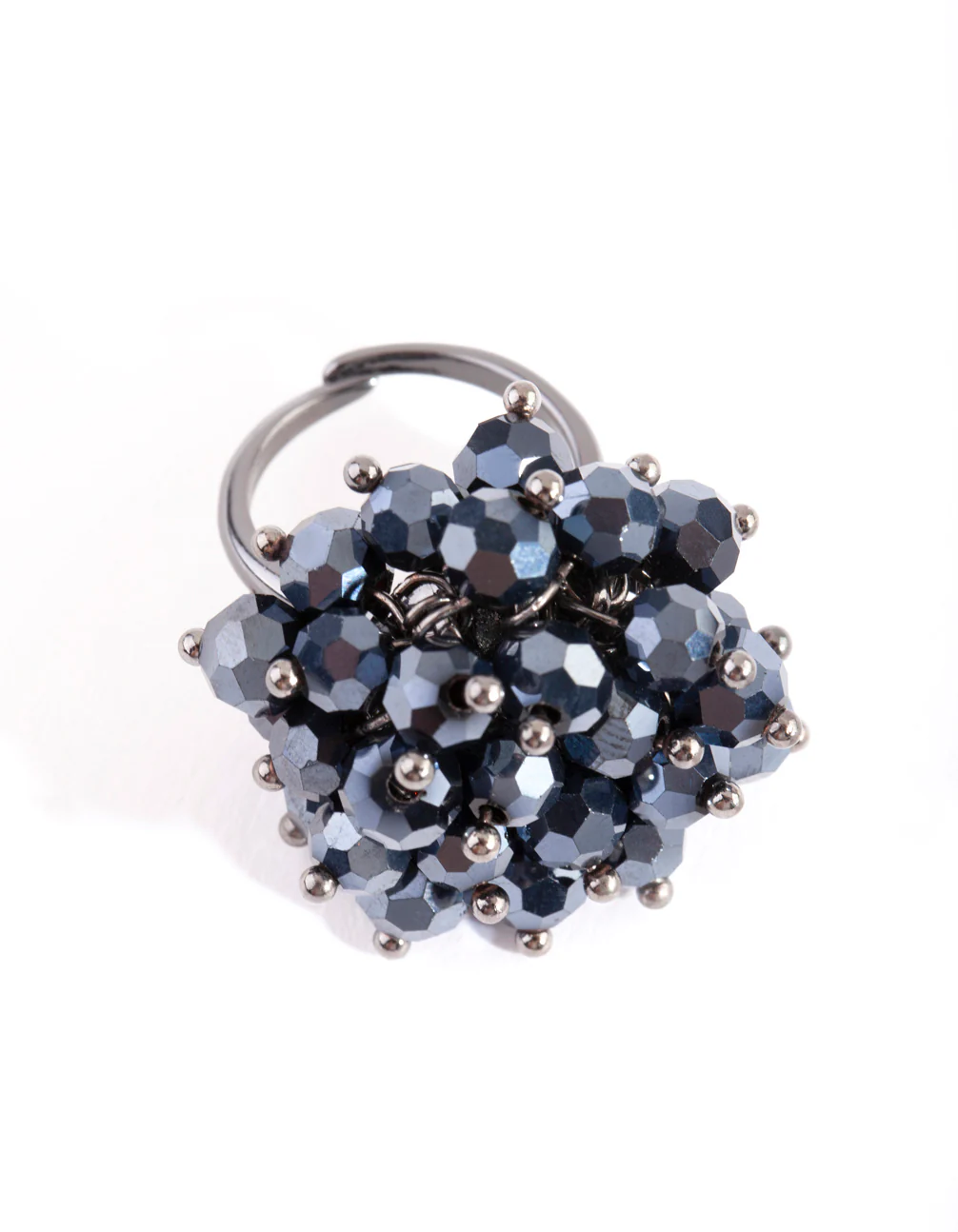 Navy Gem Cluster Ring - Image 2