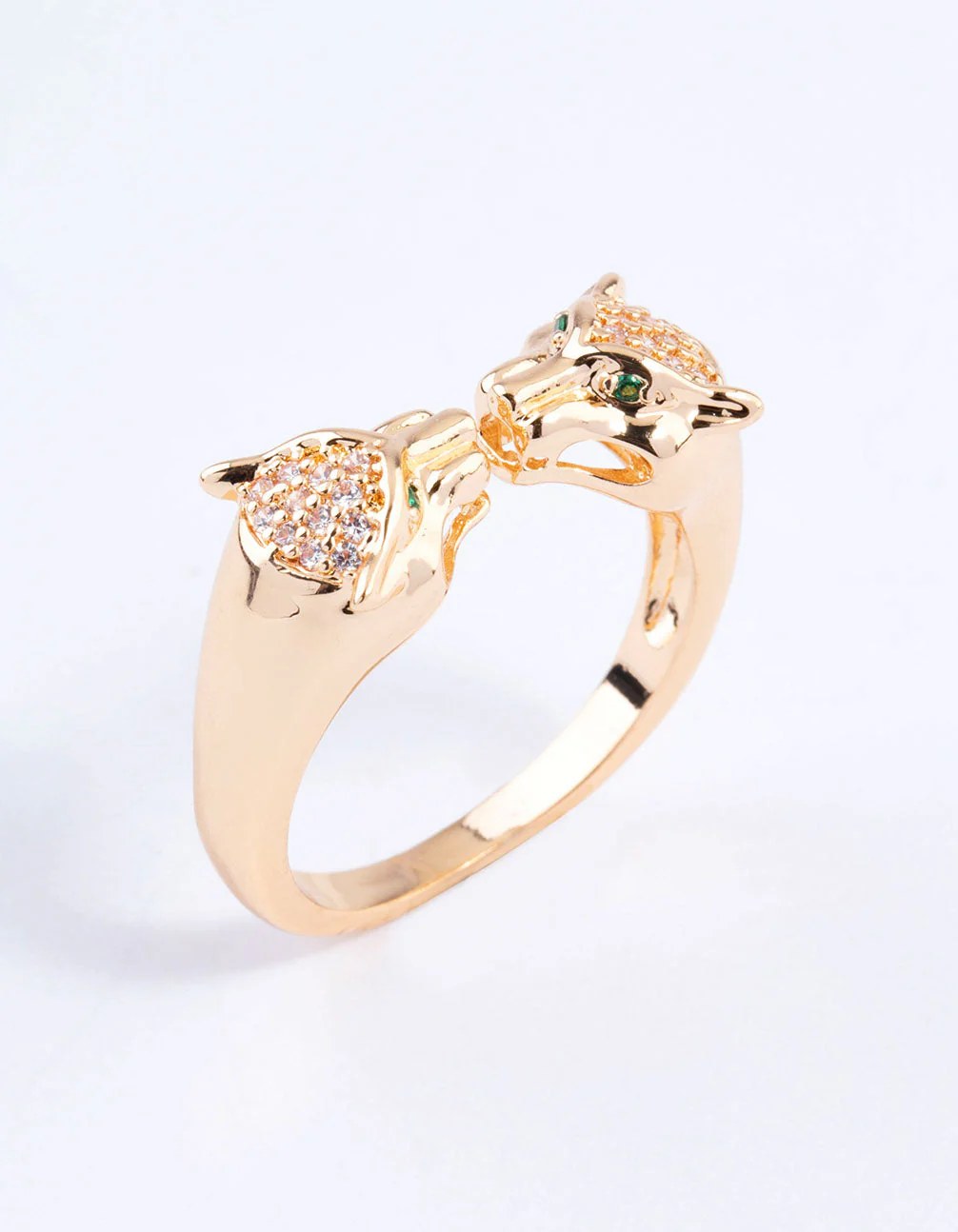 Gold Double Cheetah Ring - Image 2