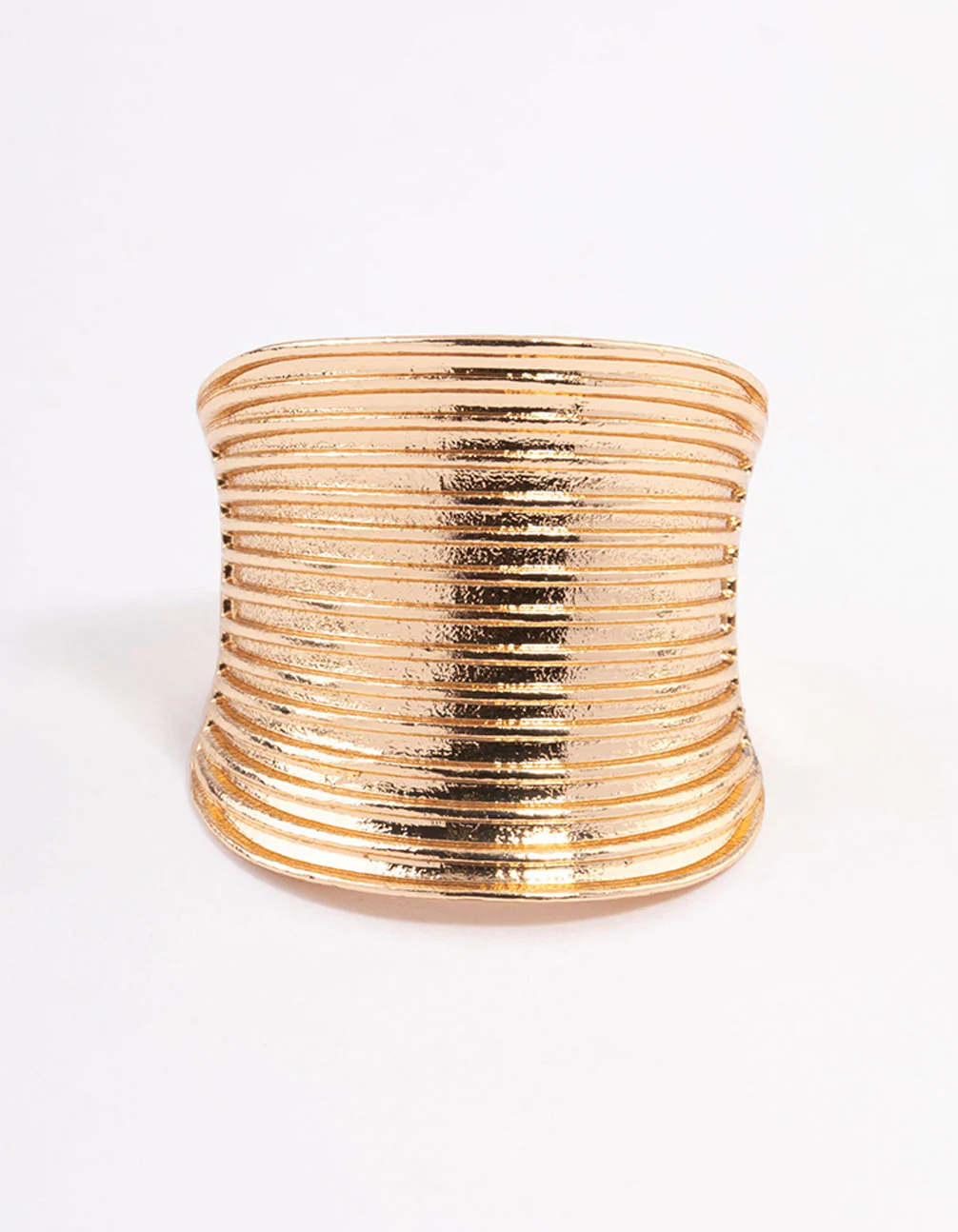 Gold Elongated Band Ring - Image 3
