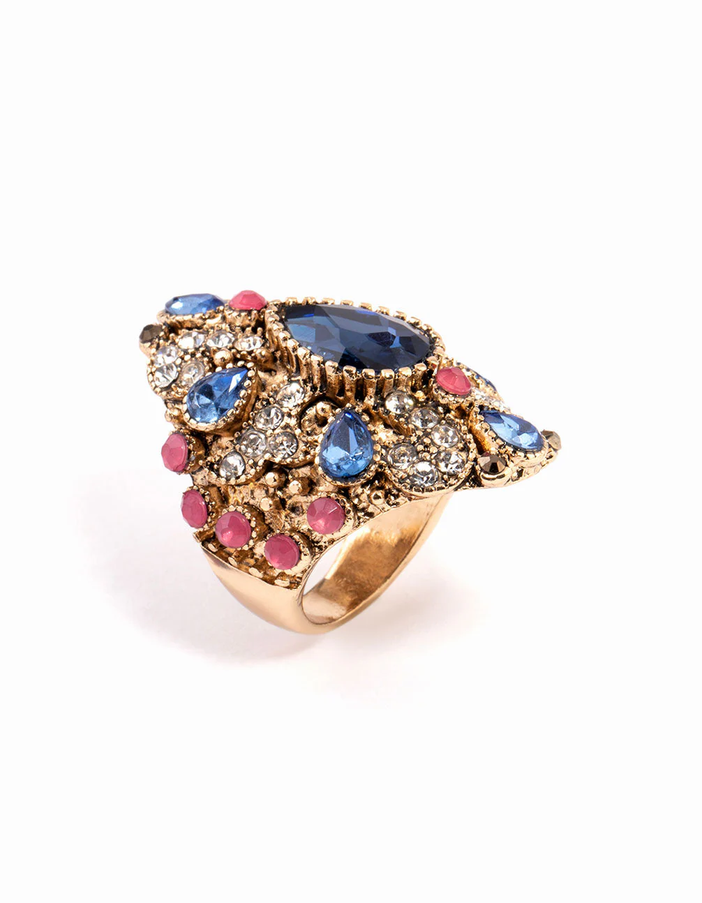 Gold Grand Pear Ring - Image 2