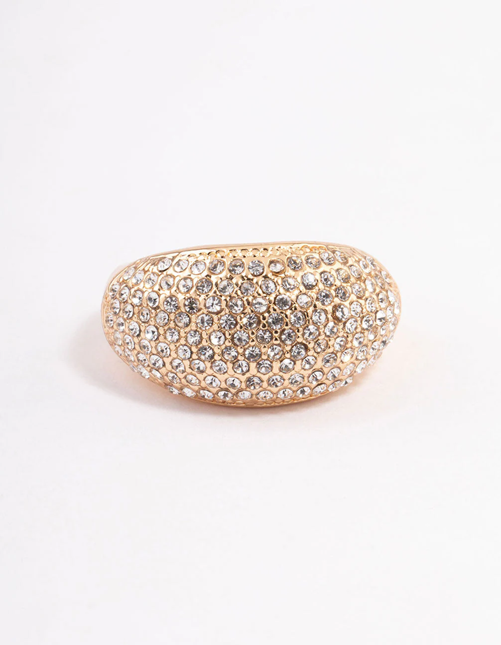 Gold Pave Dome Ring - Image 3