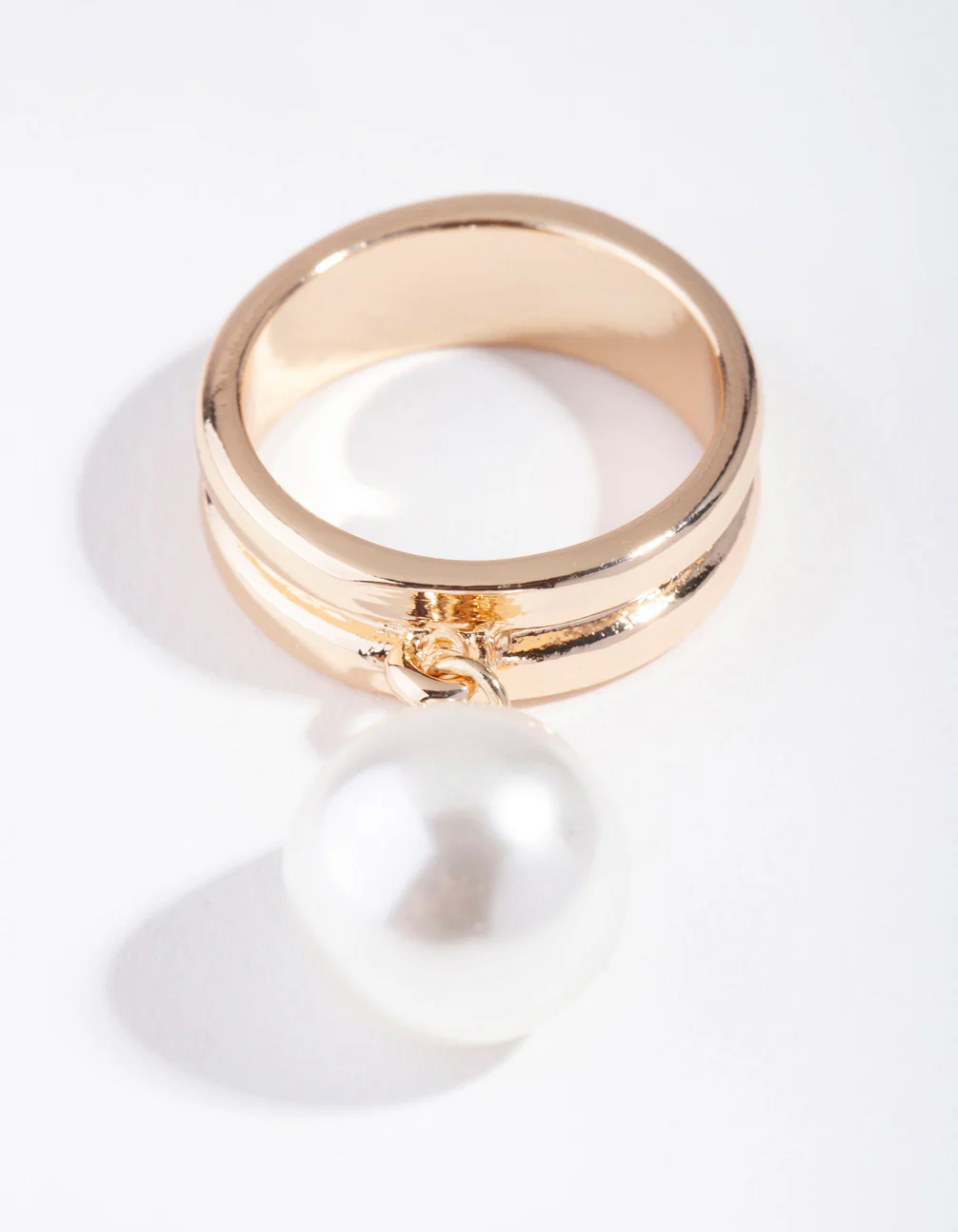 Gold Pearly Charm Ring - Image 2