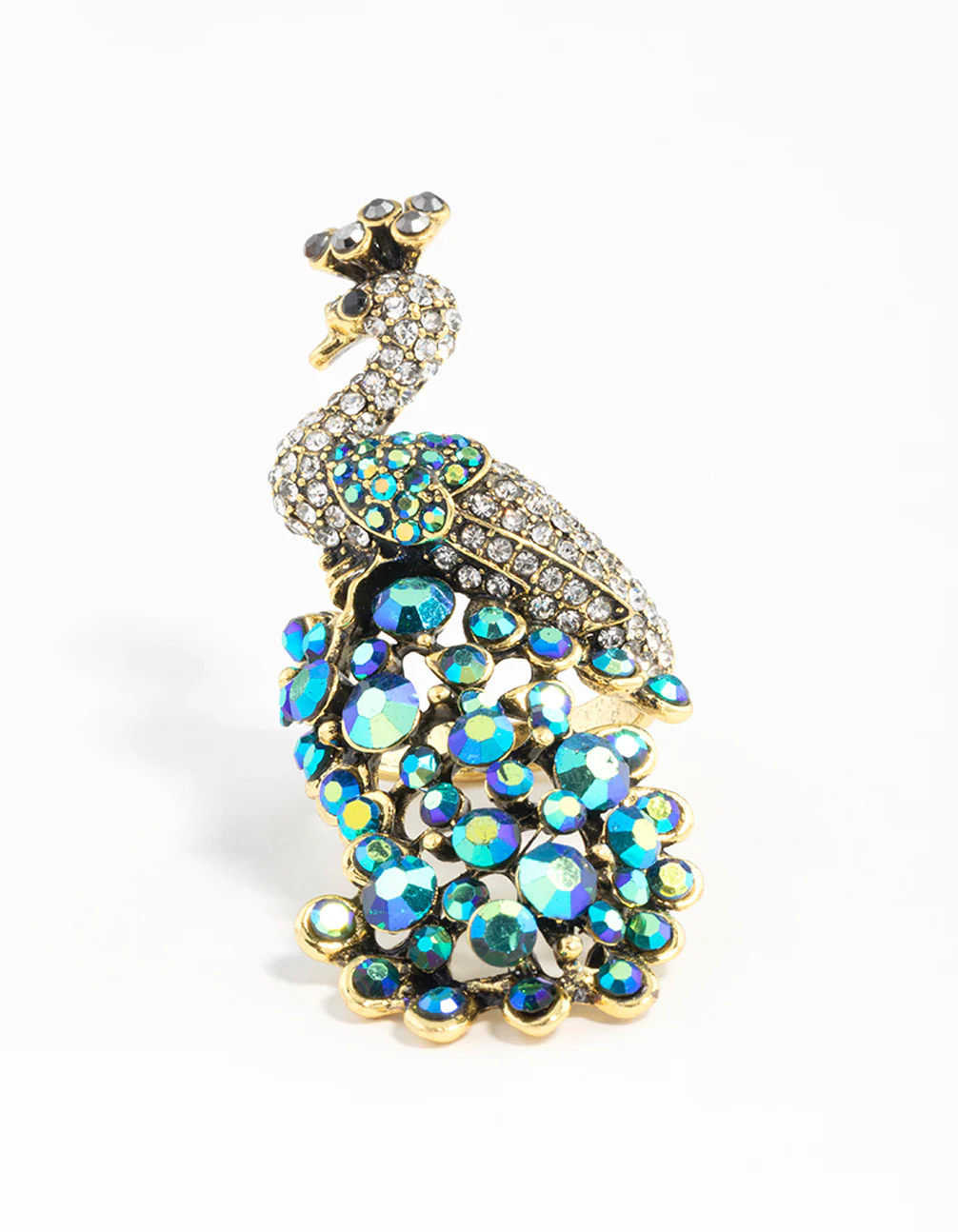 Rainbow Peacock Ring - Image 3