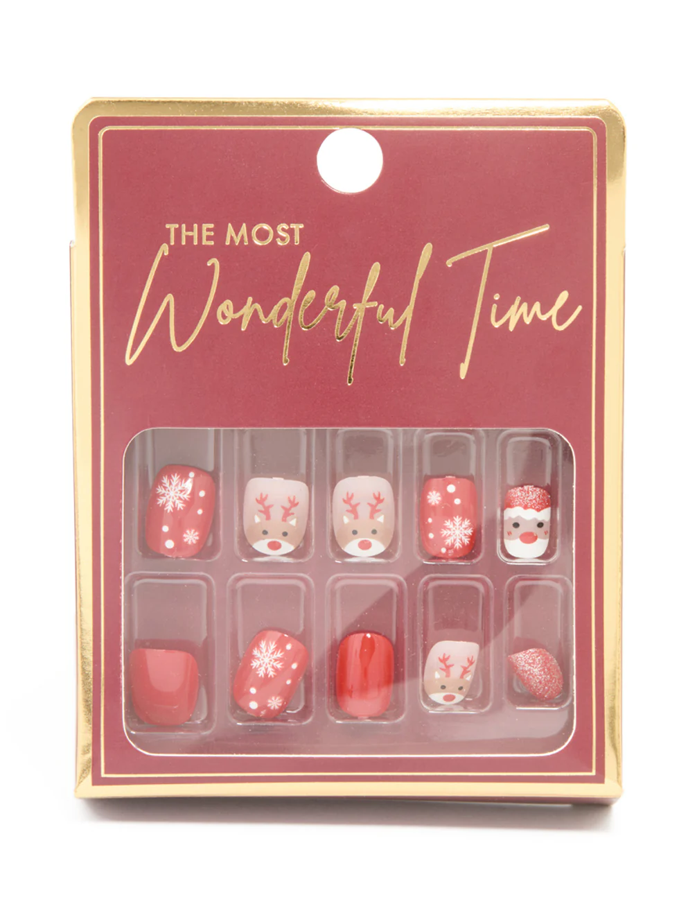 Santa & Reindeer Press-On Nail Set - Image 3
