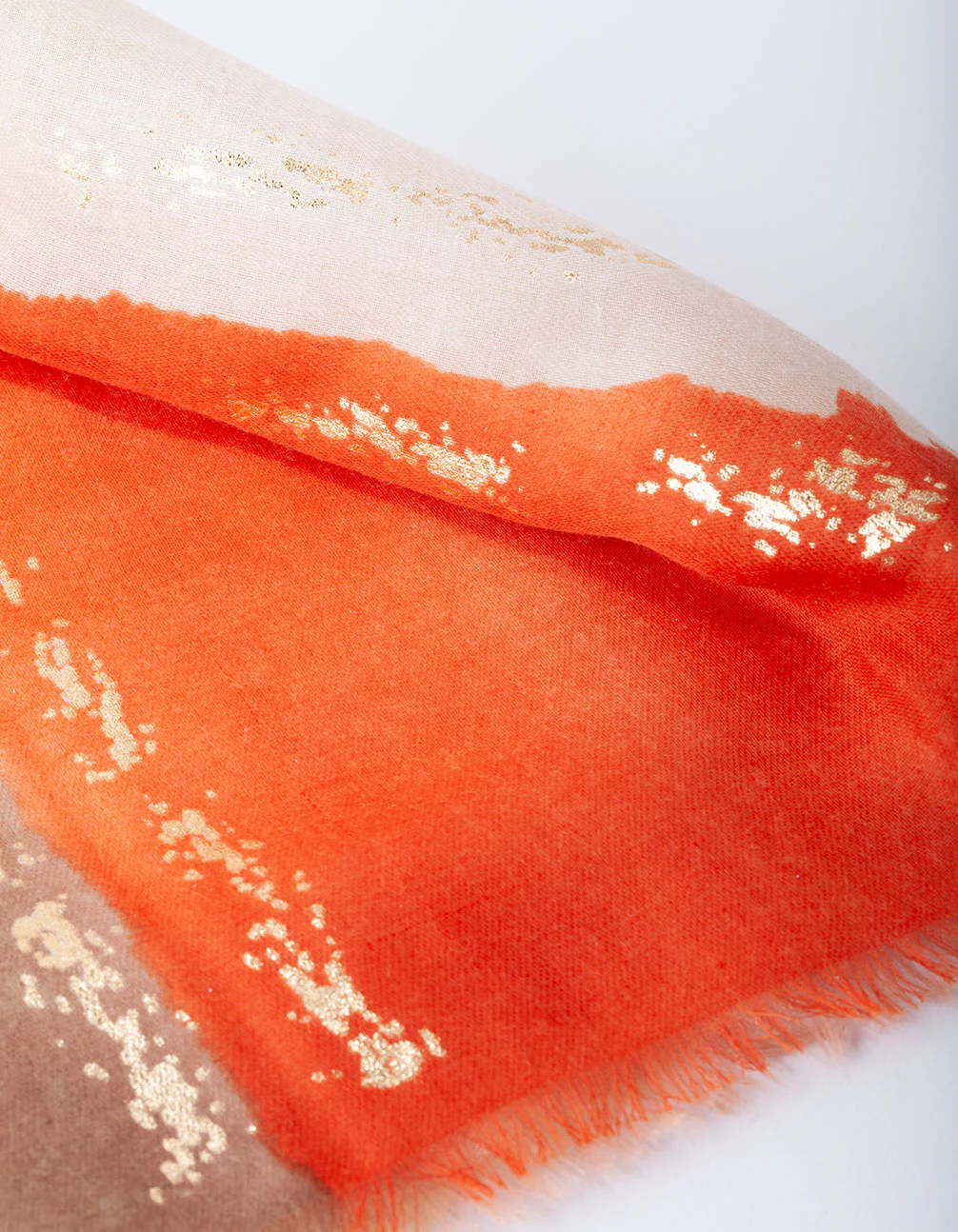 Fabric Gold Foil Block Scarf - Image 3