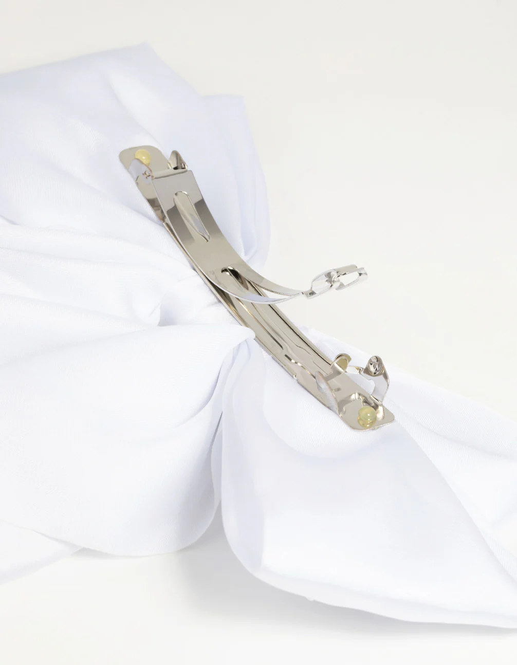 White Bow Clip - Image 3