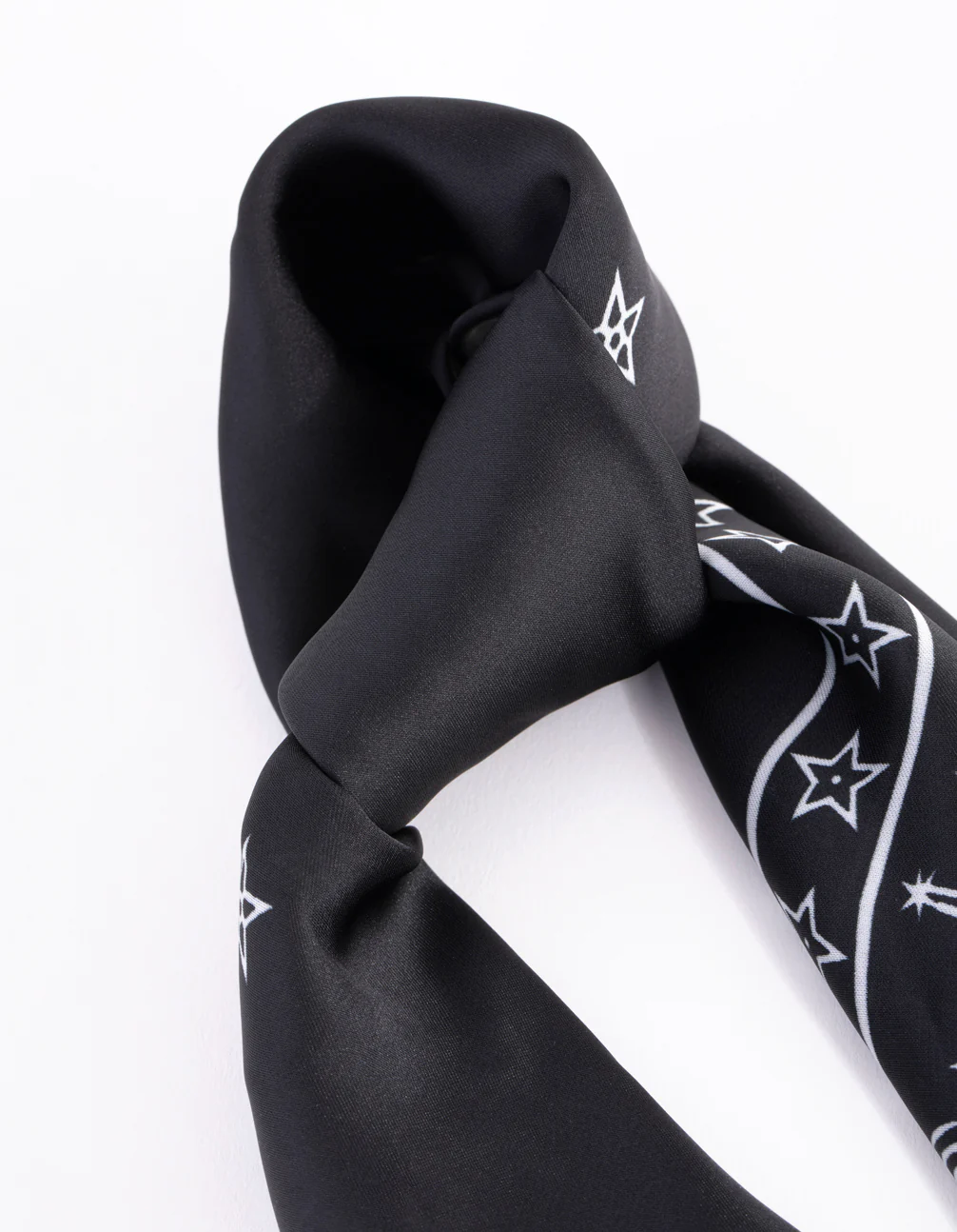 Black Celestial Bandana Hair Scarf - Image 3