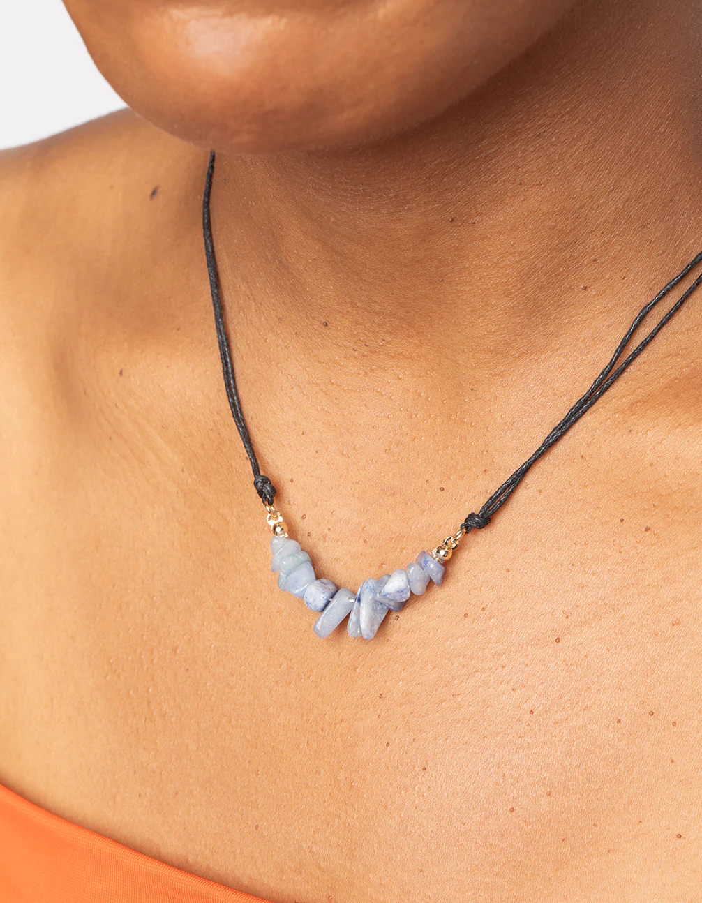 Blue Aventurine Chip Necklace - Image 2