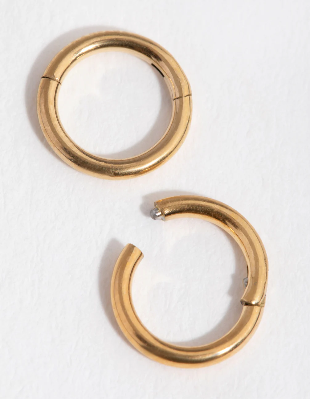 24 Carat Gold Plated Surgical Steel 5mm Sleeper Earrings - Image 2