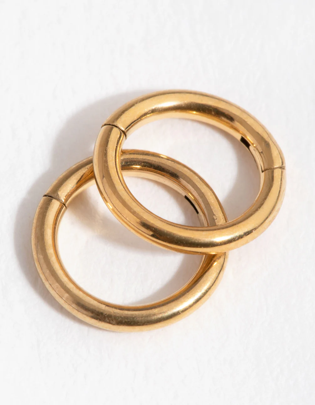 24 Carat Gold Plated Surgical Steel 5mm Sleeper Earrings - Image 3