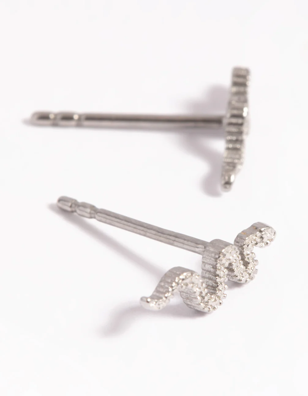 Surgical Steel Snake Stud Earrings - Image 4