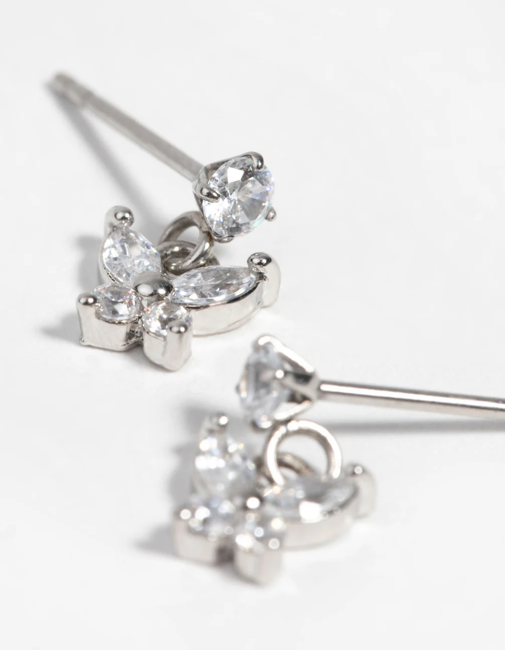 Surgical Steel Butterfly Stud Earrings - Image 2