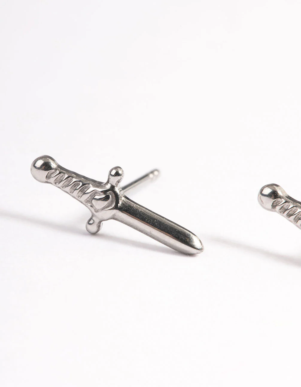Surgical Steel Dagger Stud Earrings - Image 2