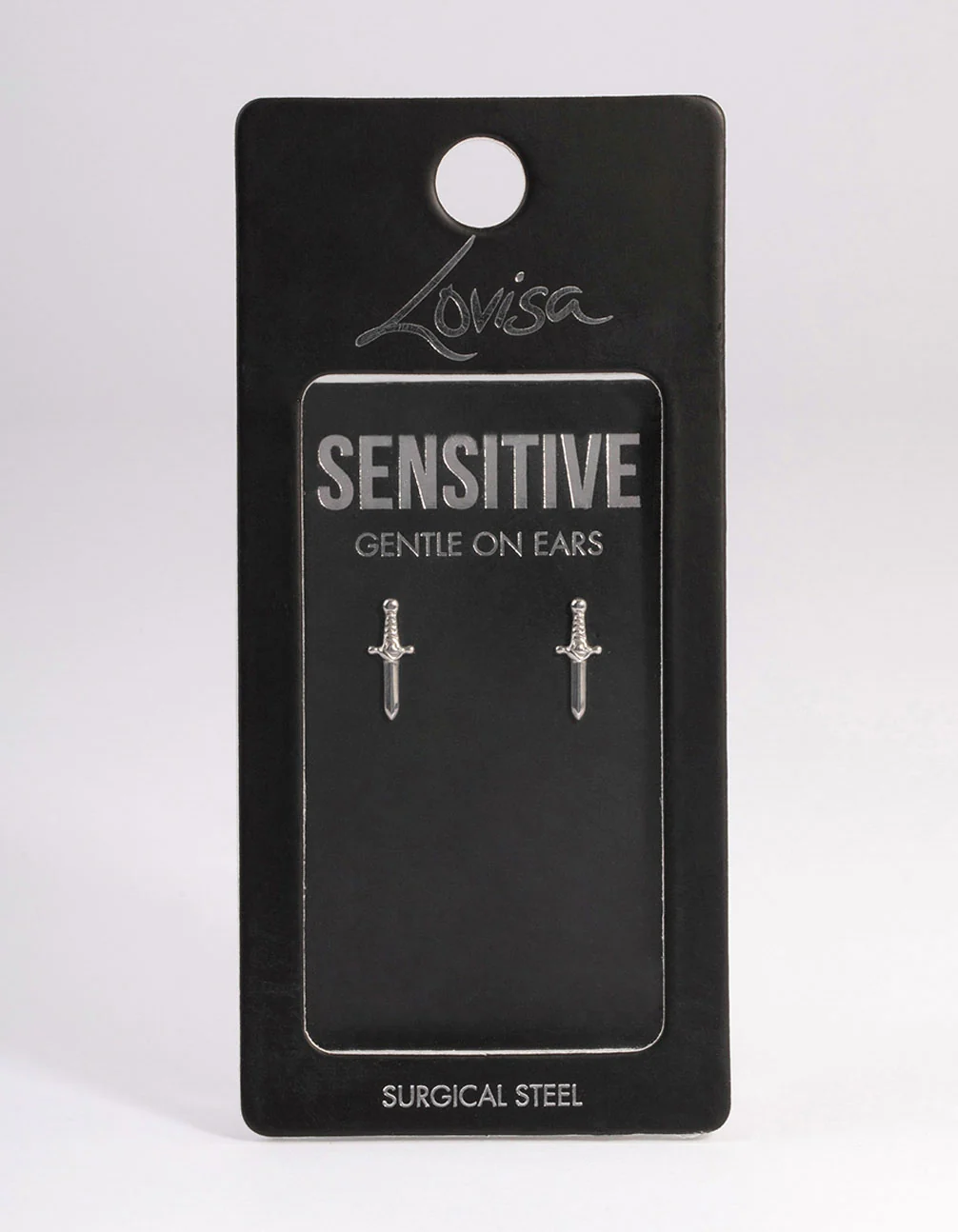 Surgical Steel Dagger Stud Earrings - Image 3