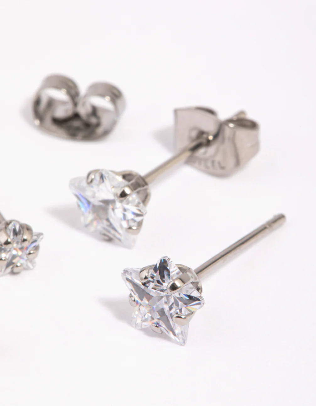 Surgical Steel Diamante Star Stud Earring Pack - Image 3