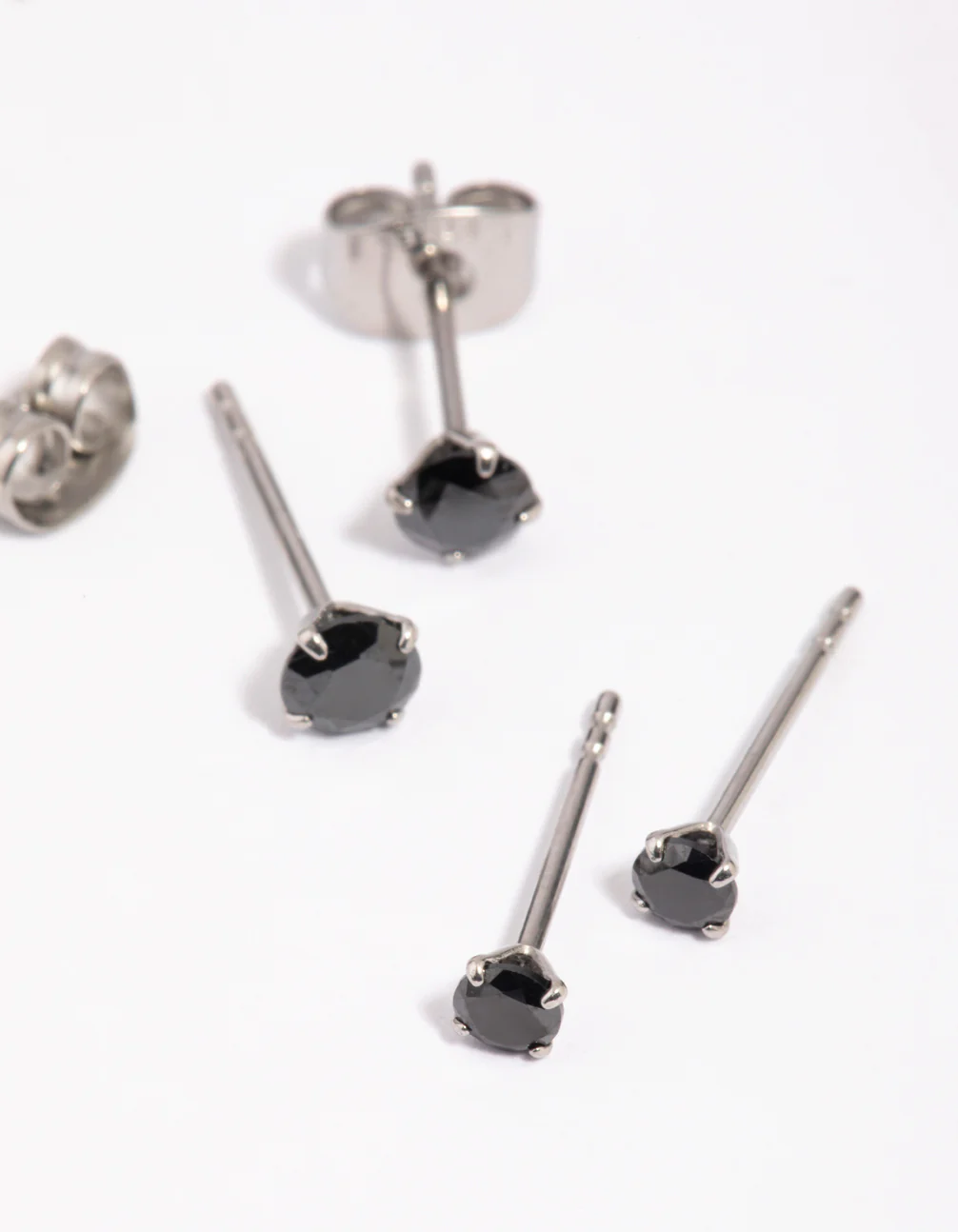 Surgical Steel Cubic Zirconia Stud Earring Pack - Image 2