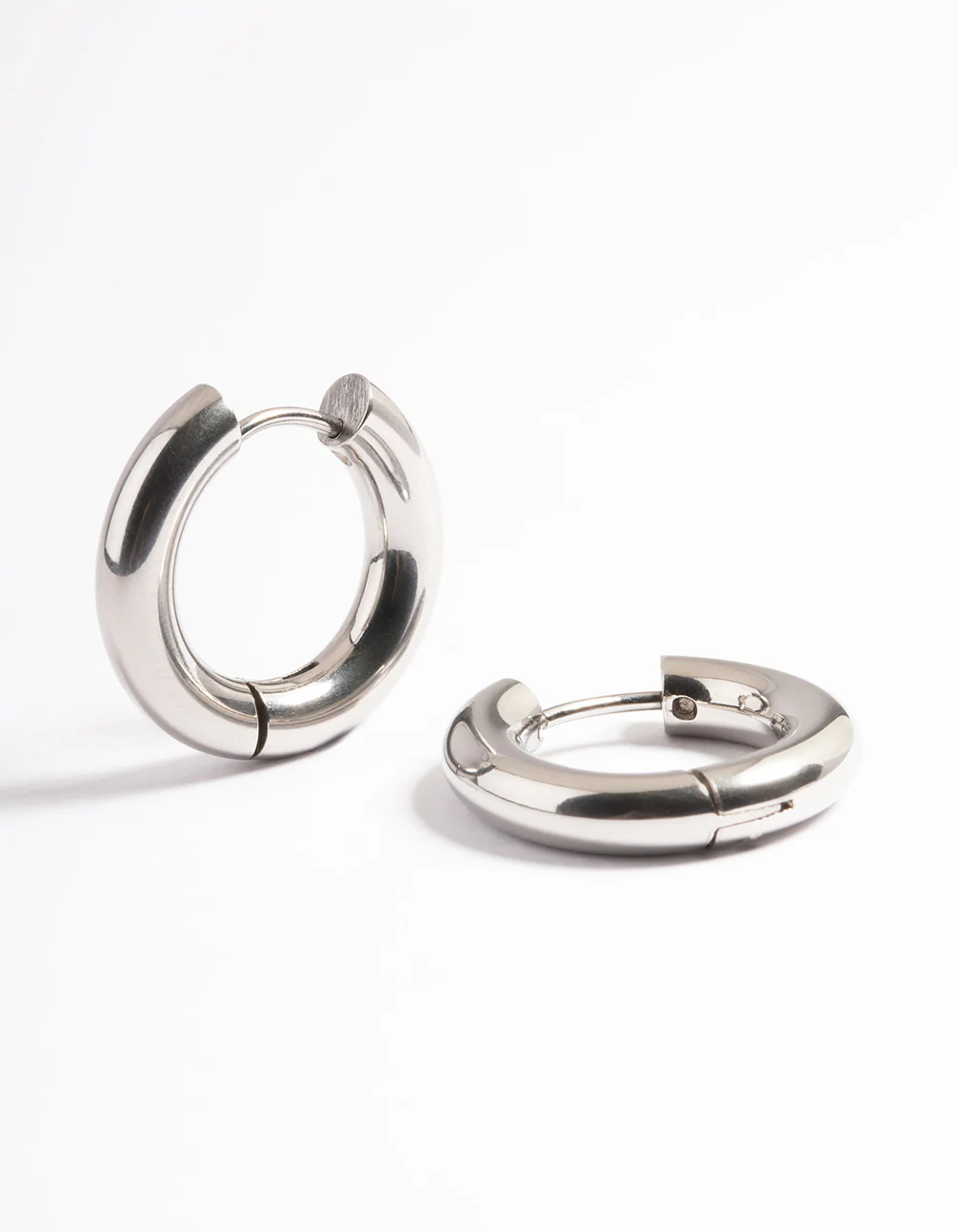 Surgical Steel Thick 20mm Hoop Earrings - Image 2