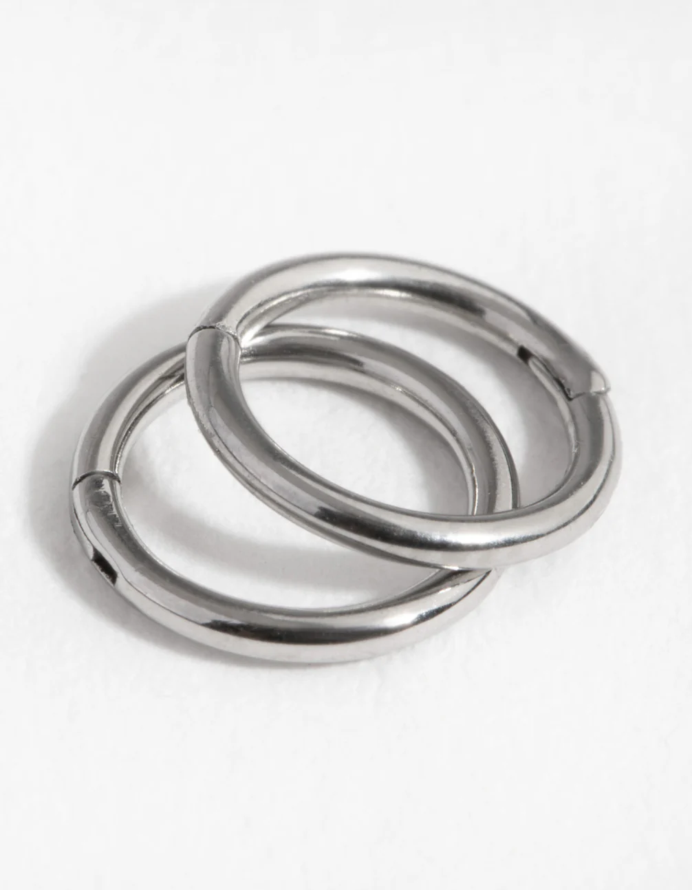 Surgical Steel Fine 5mm Sleeper Earrings - Image 3