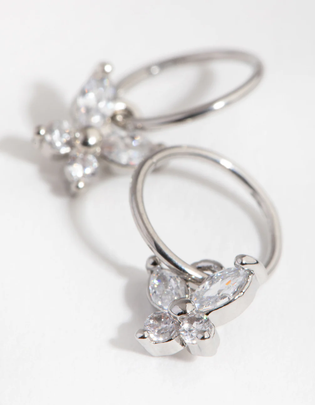Surgical Steel Butterfly Sleeper Earrings - Image 3