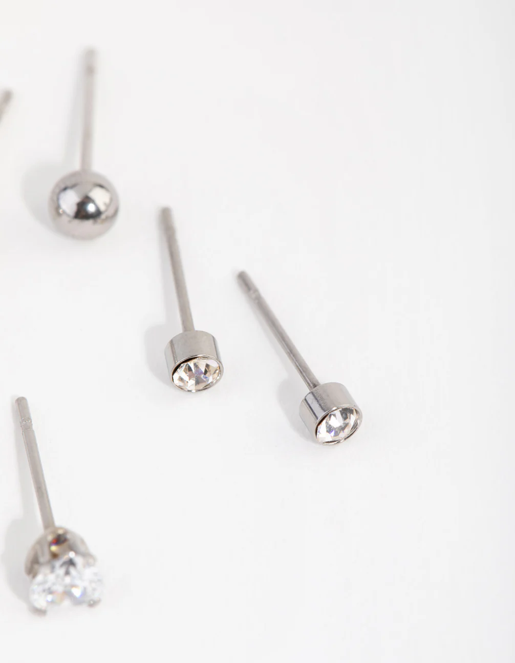 Surgical Steel Love Stud Pack Earrings - Image 2