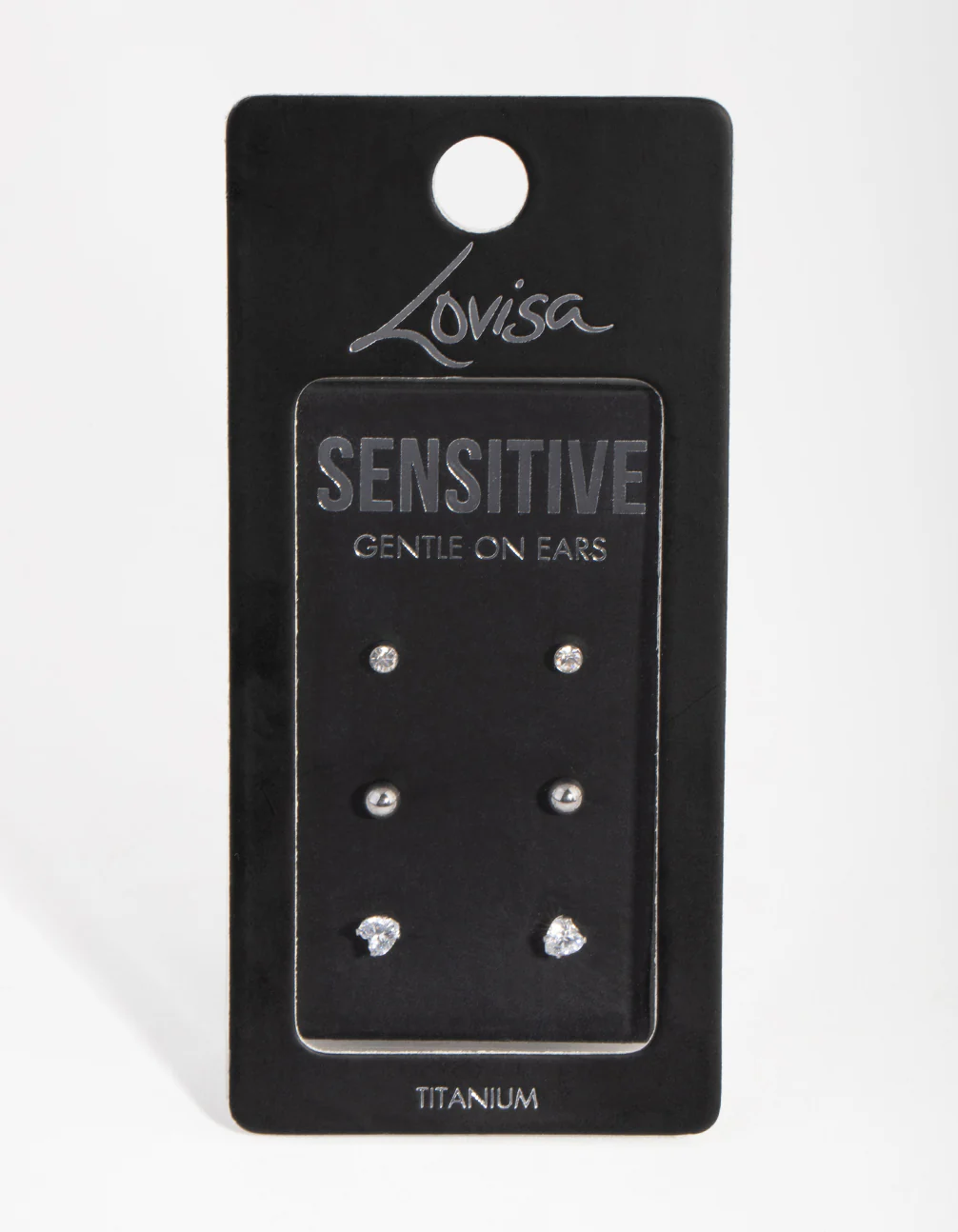 Surgical Steel Love Stud Pack Earrings - Image 3