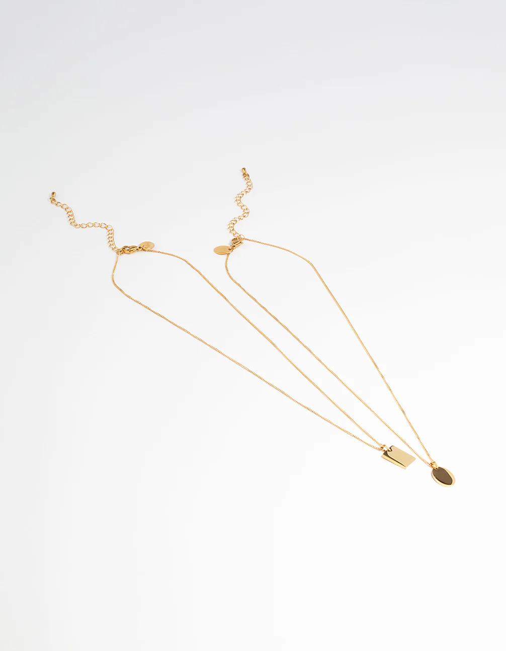 Waterproof Gold Plated Stainless Steel Disc Pendant Necklace Pack - Image 4