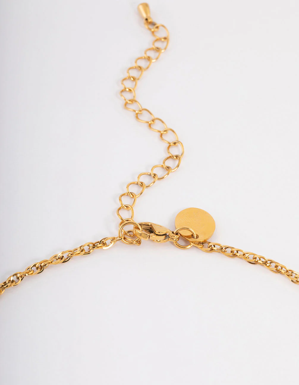 Waterproof Gold Plated Stainless Steel Fine 2mm Twist Chain Necklace - Image 3