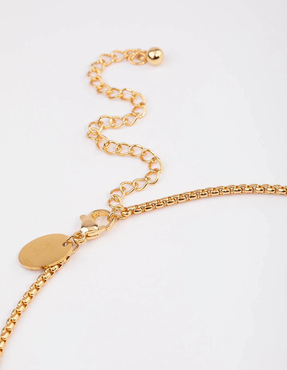 Waterproof Gold Plated Stainless Steel Cubic Zirconia Cross Necklace - Image 3