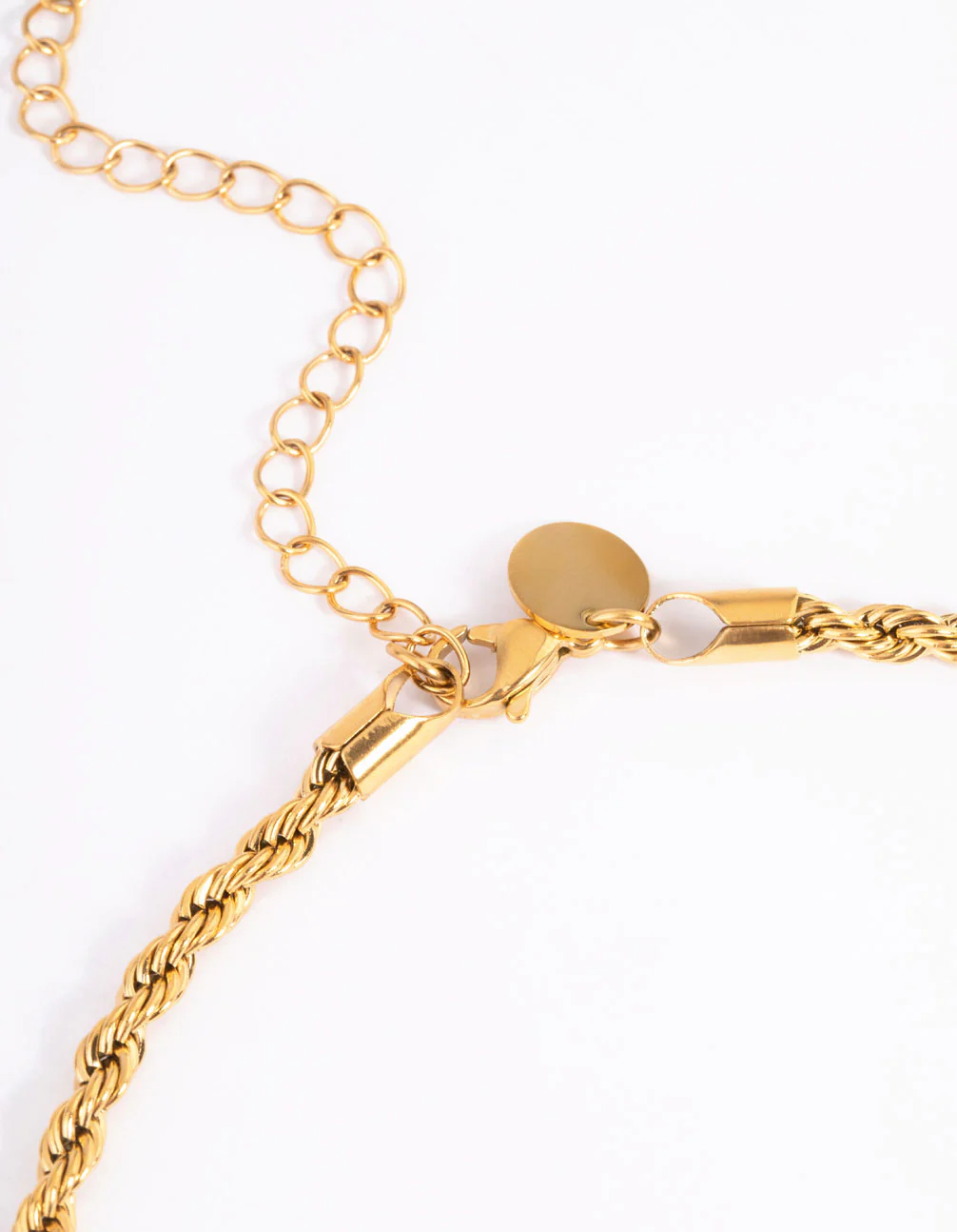 Waterproof Gold Plated Stainless Steel Thick Twist Chain Necklace - Image 5