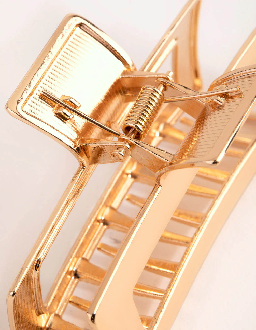 Gold Metal Rectangle Claw Clip - Image 4