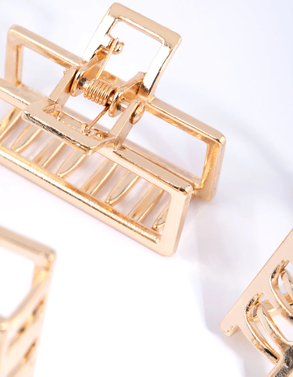 Gold Mixed Shape Small Claw Clip 4-Pack - Image 3