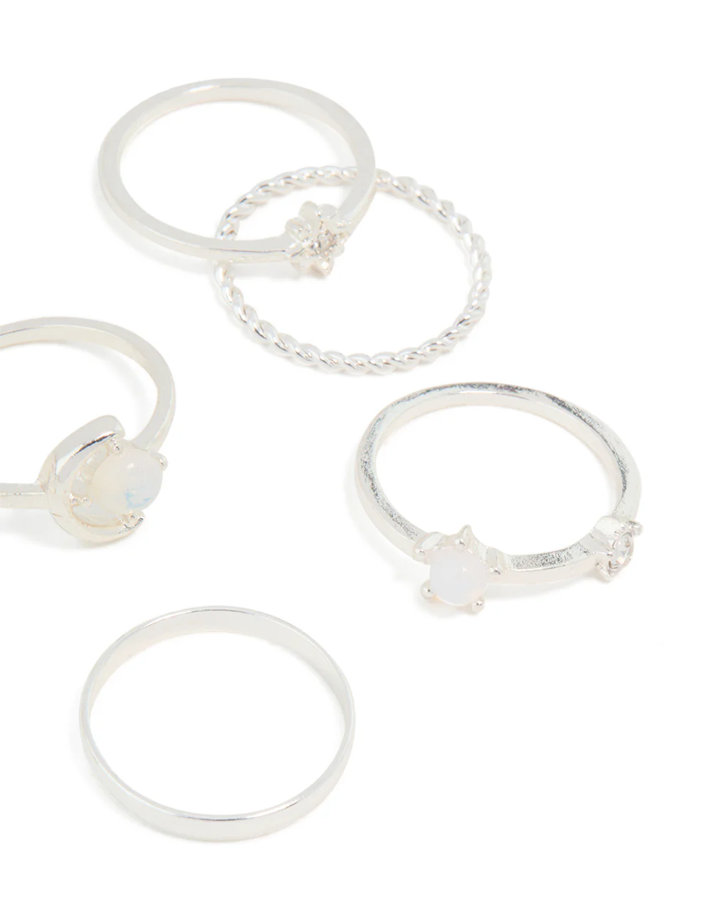 Silver Moonstone Mixed Ring Pack - Image 3