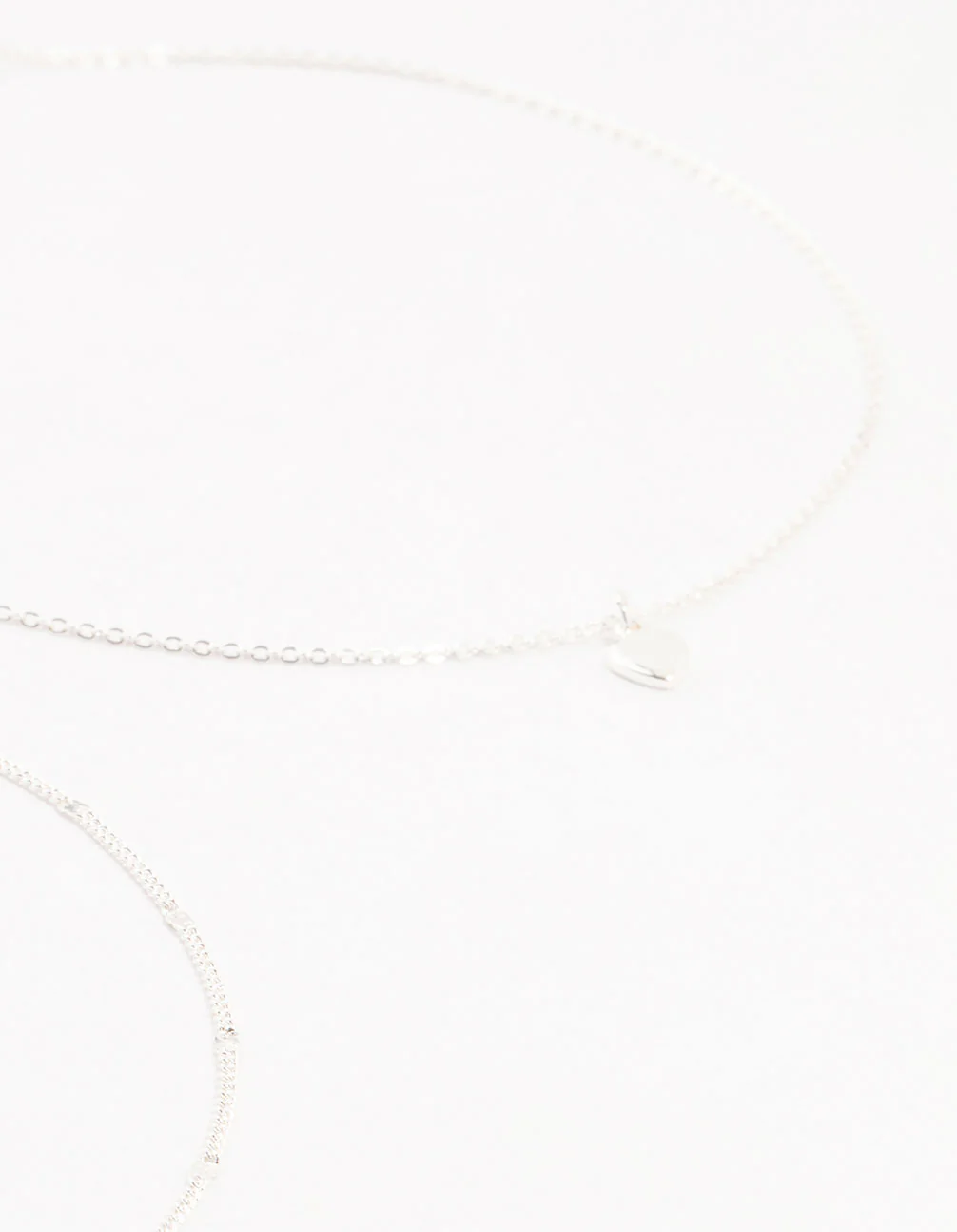 Silver Ball Chain Heart Chokers 4-Pack - Image 2