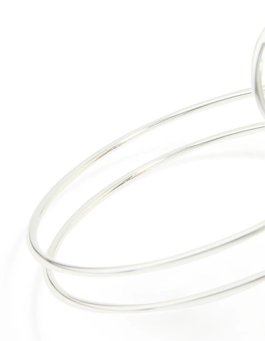 Silver Blue Stone Swirled Arm Cuff - Image 3