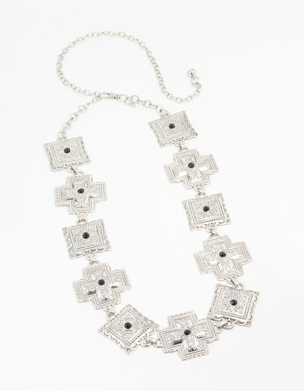 Silver Bohemian Square & Cross Belt - Image 2