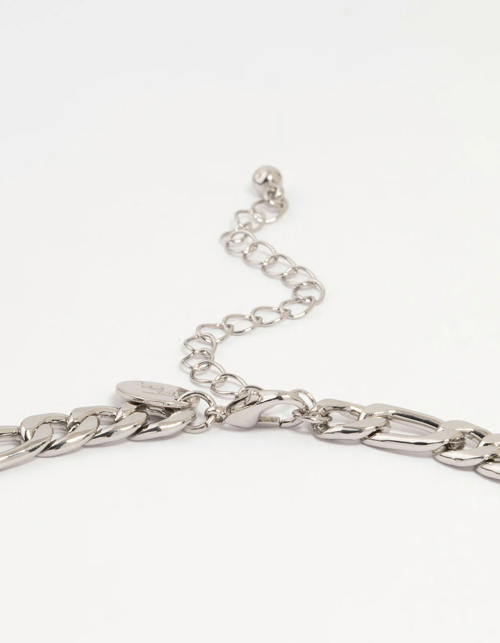 Silver Bow & Heart Charm Necklace - Image 5