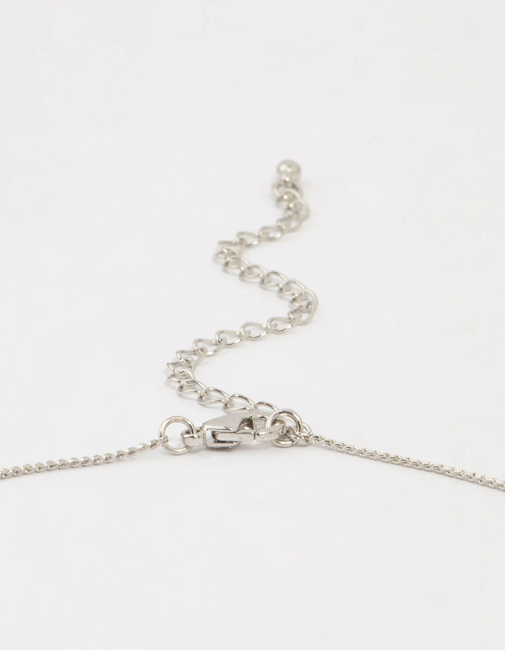 Silver Bow Twirl Pendant Necklace - Image 5