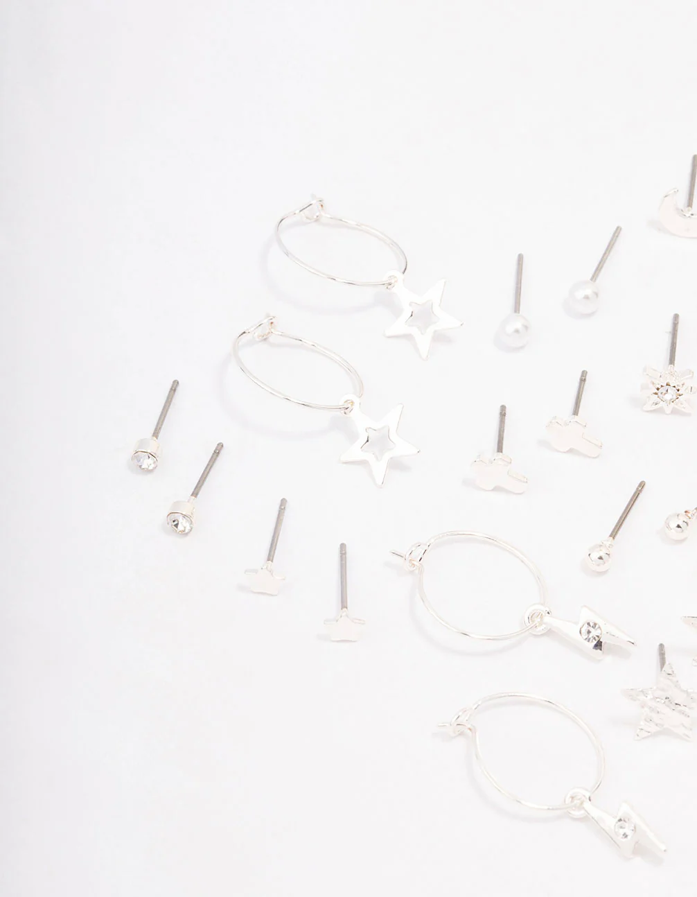 Silver Celestial Cross Earring 12-Pack - Image 2