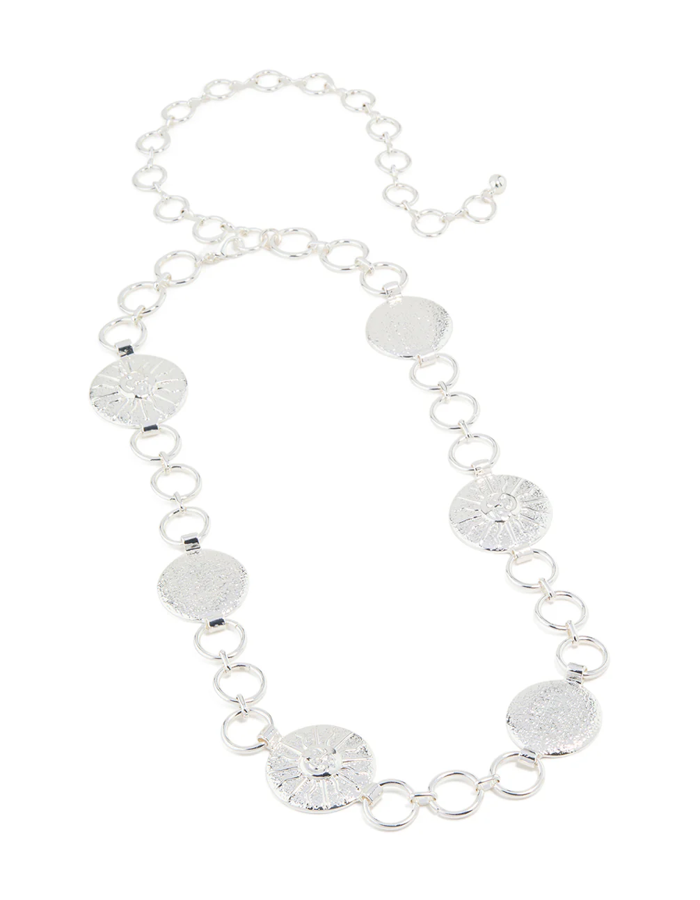 Silver Celestial Sun Linked Belt - Image 2