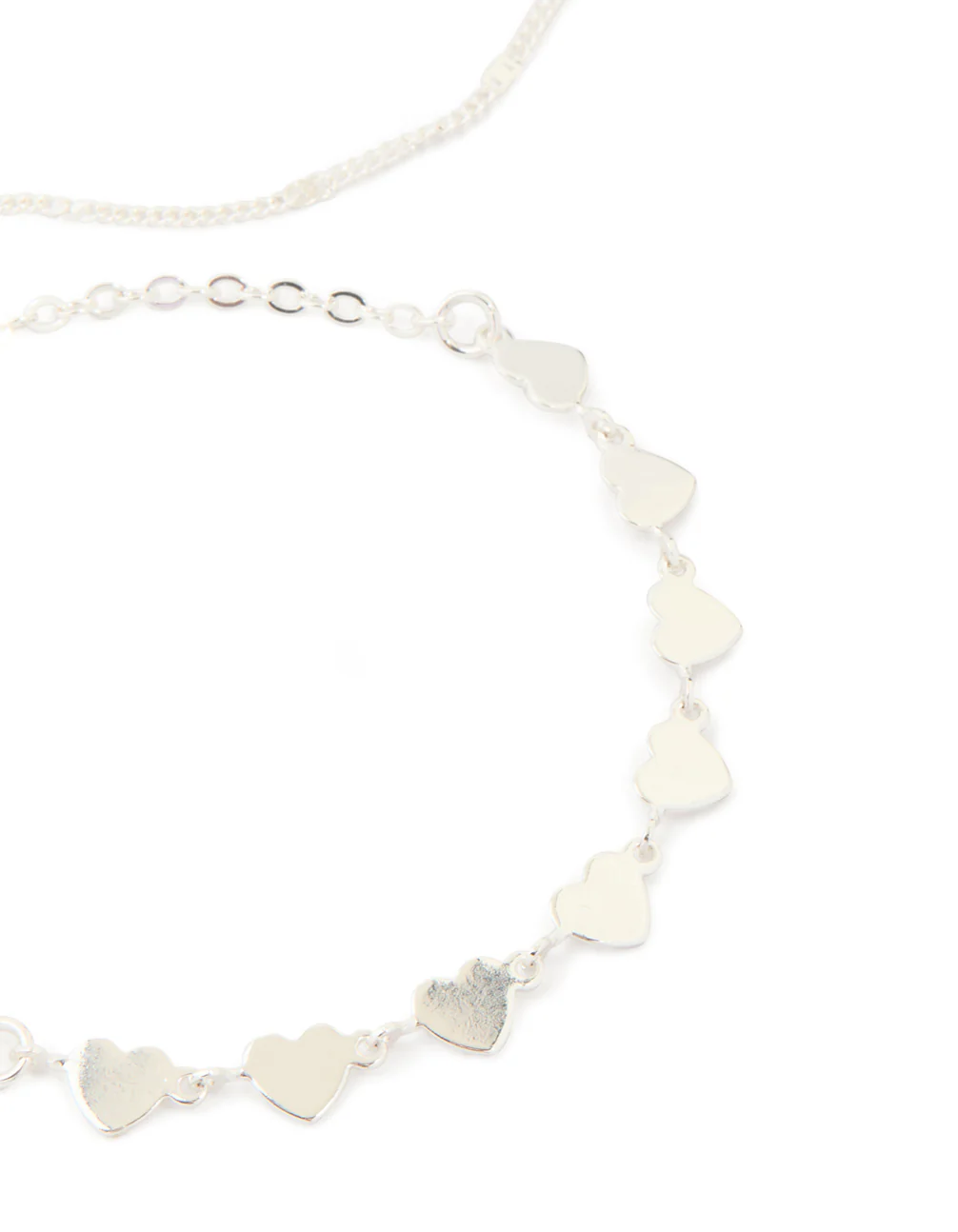 Silver Chain & Station Heart Bracelets 3-Pack - Image 2