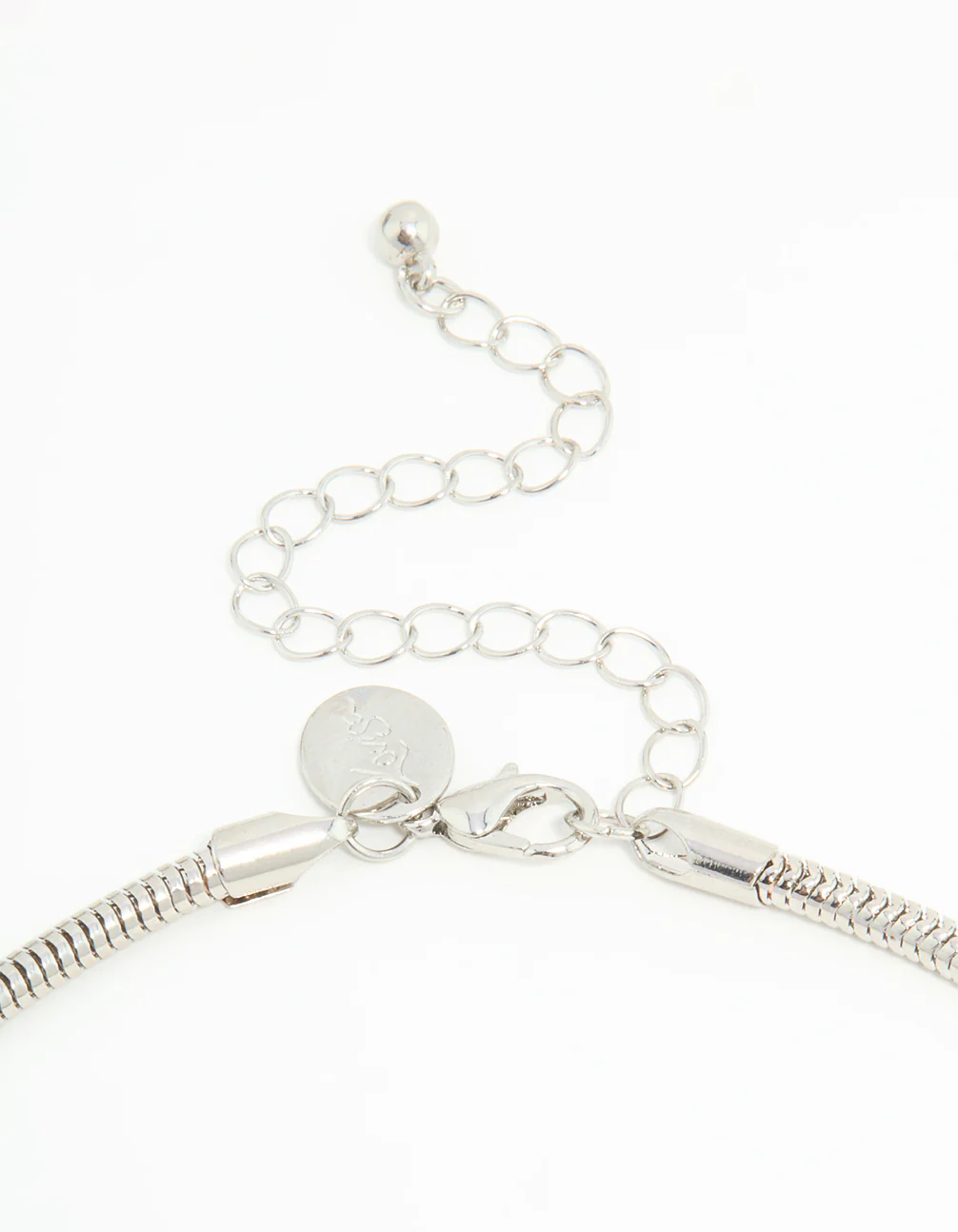 Silver Circle Large Pendant Necklace - Image 5