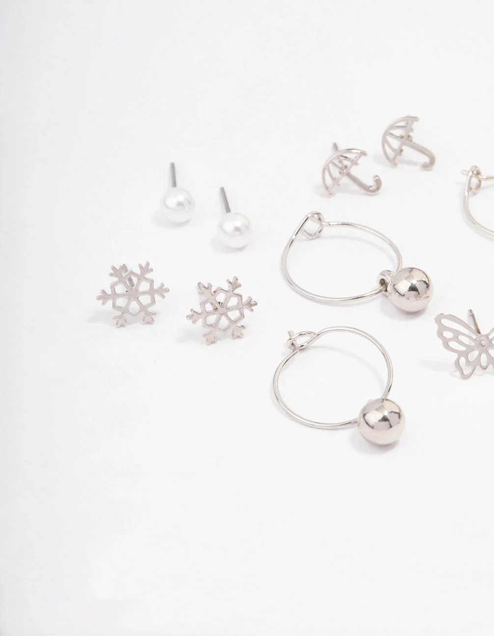 Silver Cloud & Snowflake Earring 12-Pack - Image 2