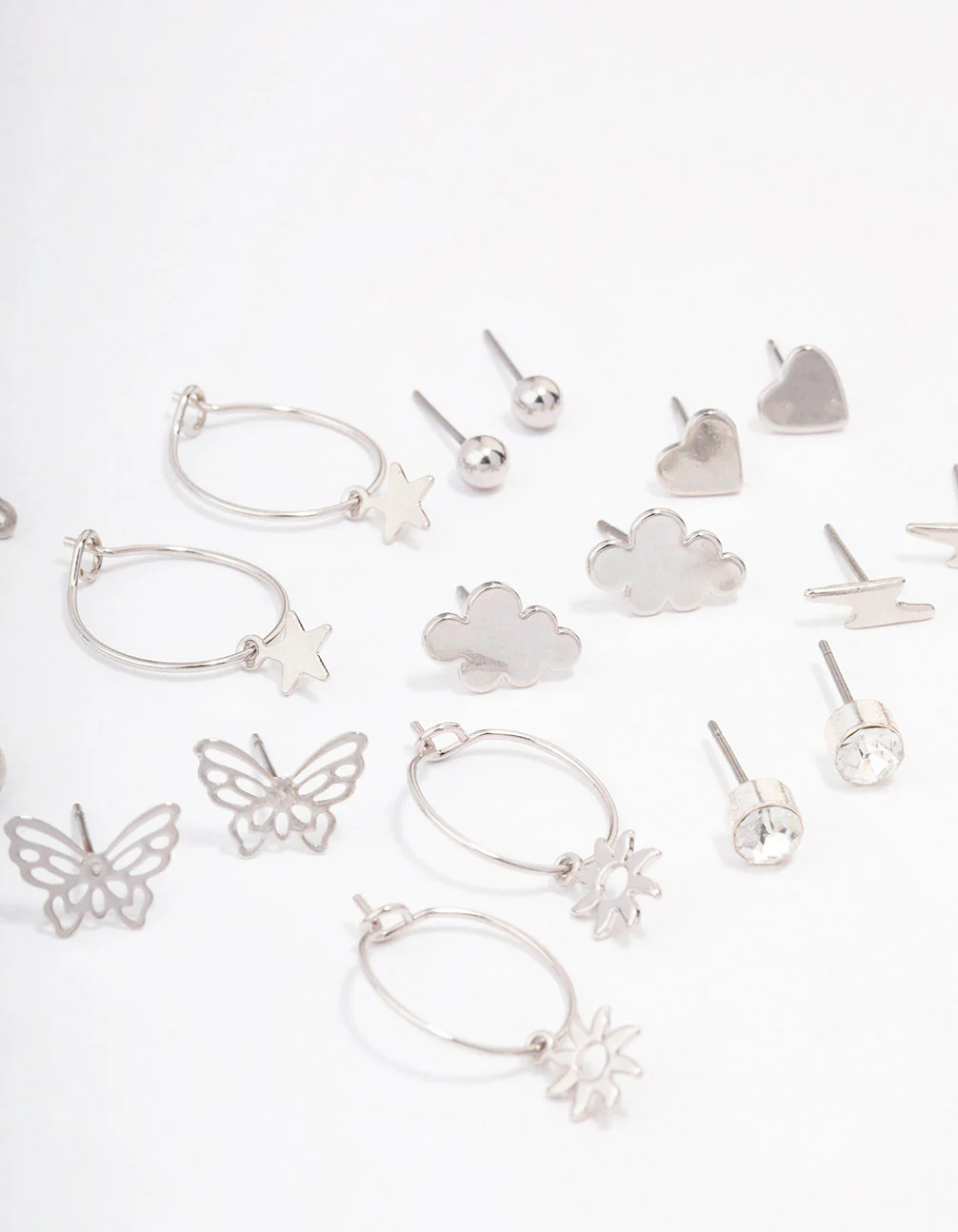 Silver Cloud & Snowflake Earring 12-Pack - Image 3