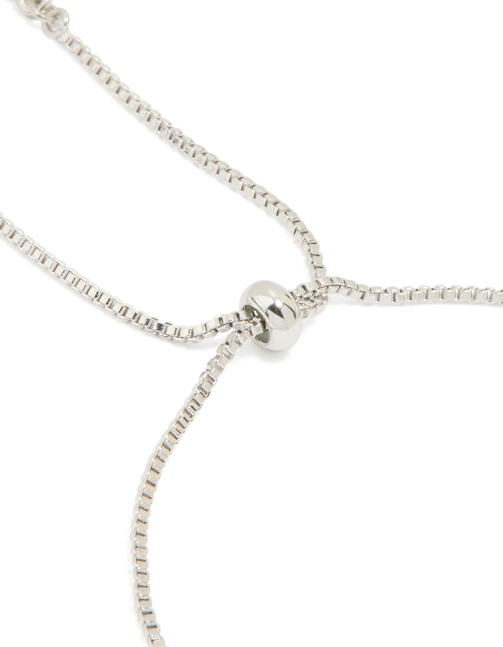 Silver Cubic Zirconia Butterfly Toggle Bracelet - Image 3