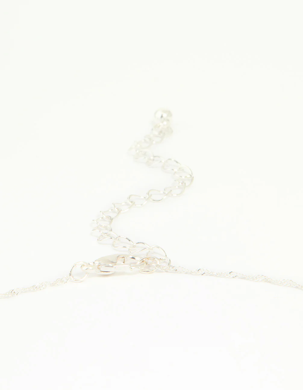 Silver Cubic Zirconia Classic Cross Necklace - Image 3