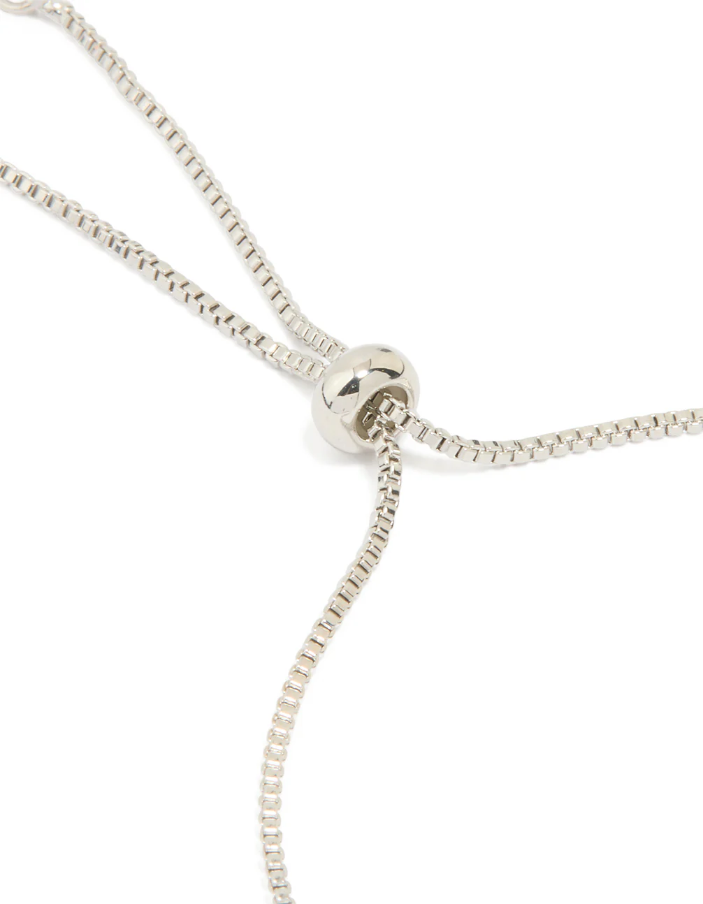 Silver Cubic Zirconia Double Snake Toggle Bracelet - Image 3