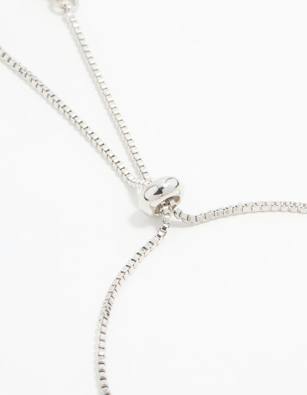 Silver Cubic Zirconia Evil Eye Toggle Bracelet - Image 3