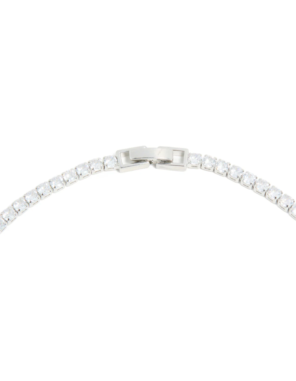 Silver Cubic Zirconia Lovely Pear Necklace - Image 5