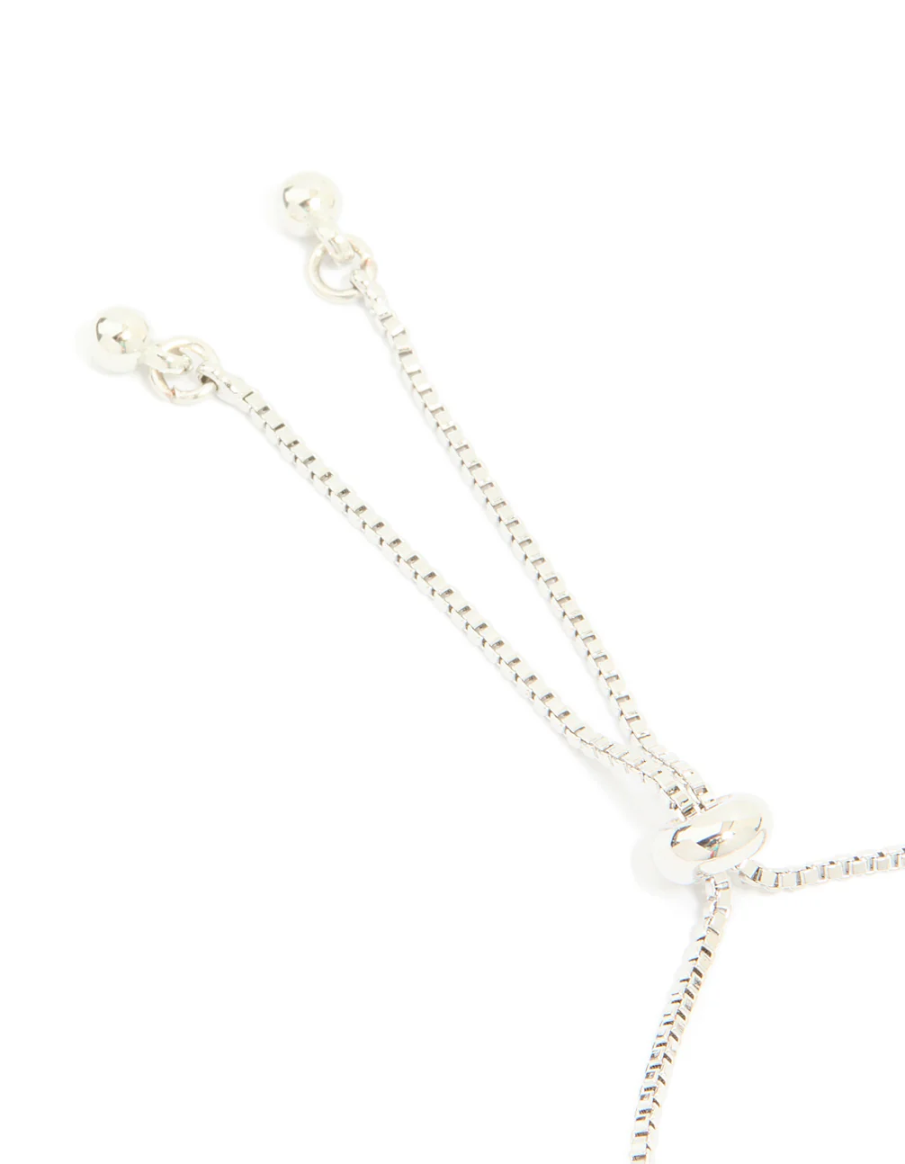 Silver Cubic Zirconia Marquise Vine Toggle Bracelet - Image 5